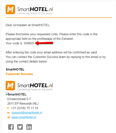 User Account SmartHOTEL